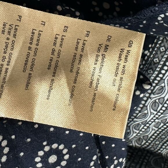 Scotch & Soda Maison Scotch short sleeve blue pockets geometric printed Romper 1 - Picture 12 of 12